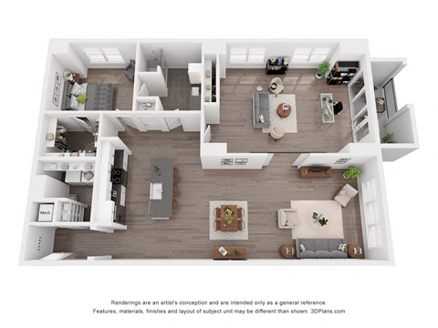the outlook floor plan  1 bedroom 840 sq ft